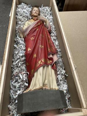 Packin Process Life Size Sacred Heart Statue