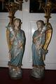 Angels en plaster polychrome, France 19th century