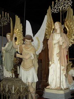 Angels en PLASTER POLYCHROME, France 19th century