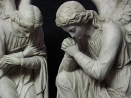 Angels en plaster, France 19th century