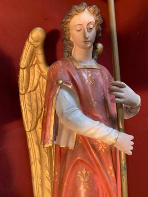 Angels en plaster polychrome / Brass / Bronze / Gilt, France 19th century ( anno 1880 )