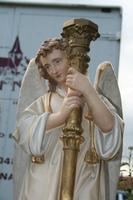 Angels en plaster polychrome, France 19th century