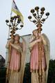 Angels en plaster polychrome, Belgium