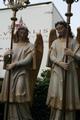 Angels en Terra-Cotta polychrome, france 19th century