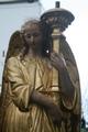 Angels en Terra-Cotta polychrome, France 19th century