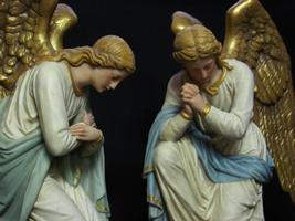 Angels en PLASTER POLYCHROME, Belgium 19th century