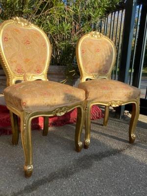 Chairs style Baroque France 19 th century