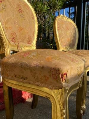 Chairs style Baroque France 19 th century