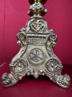 Candle Holders Measures Without Pin style Baroque - Style en Bronze, France 19 th century ( Anno 1875 )