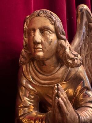 Kneeling Angels style Baroque - Style en Wood totally gold-leaf covered., Southern Germany 18 th century ( Anno 1775 )