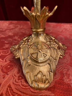 Candle Holders en Bronze / Polished and Varnished, France 19 th century ( Anno 1890 )