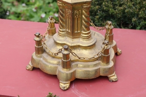 Candle Sticks en Brass / Bronze / Gilt, France 19th century