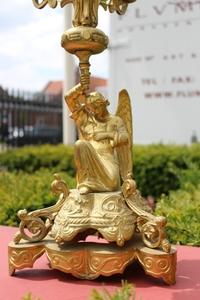 Candle Sticks en bronze - gilt, France 19th century