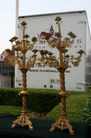 Candle Sticks en Bronze, France 19th century