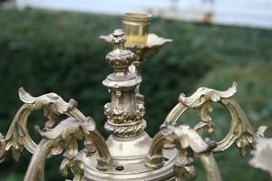 Candle Sticks en Bronze, France 19th century