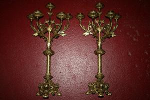 Candle Sticks en bronze, France 19th century