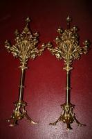 Candle Sticks en Bronze / Brass, FRANCE 19 th century