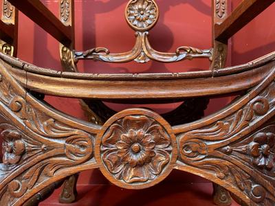 Chairs en Oak Wood, Belgium 19th century