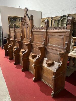 Choir Seats Expected ! en Wood, Belgium  19 th century