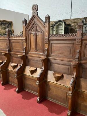 Choir Seats Expected ! en Wood, Belgium  19 th century