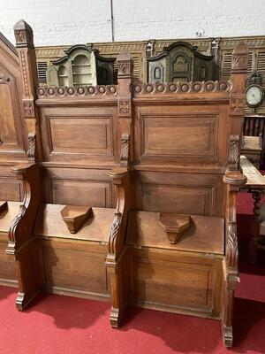 Choir Seats Expected ! en Wood, Belgium  19 th century
