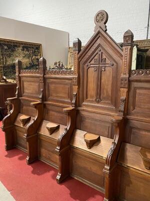 Choir Seats Expected ! en Wood, Belgium  19 th century