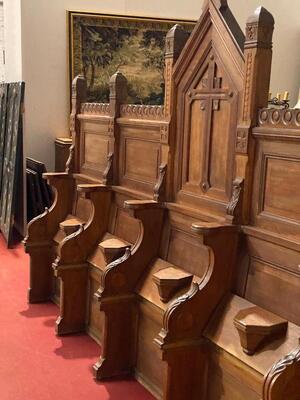 Choir Seats Expected ! en Wood, Belgium  19 th century