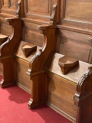 Choir Seats Expected ! en Wood, Belgium  19 th century