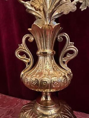 Pair Classicistic Candle Holders