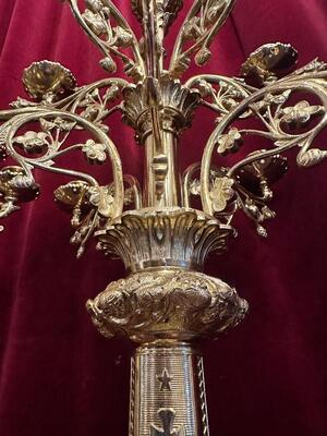 Pair Classicistic Candle Holders