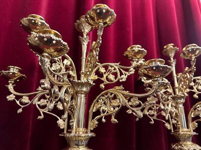 Pair Classicistic Candle Holders