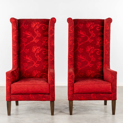 Decorative Armchairs en Fabrics, 20 th century