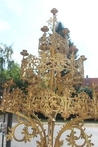 Exceptional Candle Sticks Height 220 Cm ! en Brass / Bronze / Gilt, France 19th century