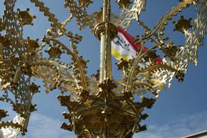 Chandeliers style gothic en bronze, France 19th century