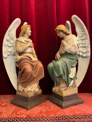 Angels style Gothic - style en Wood , Germany 19 th century ( Anno 1890 )