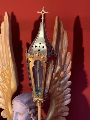 Angels style Gothic - style en Composite Polychrome, Belgium 19th century