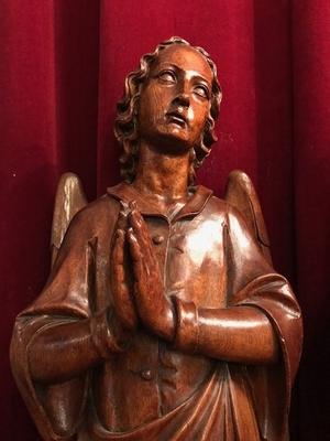 Angels style Gothic - style en hand-carved wood Oak, Dutch 19th century ( anno 1870 )