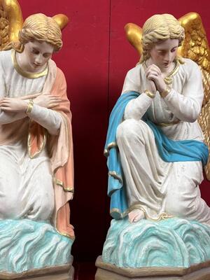 Angels style Gothic - Style en Composite Stone, Belgium  19 th century