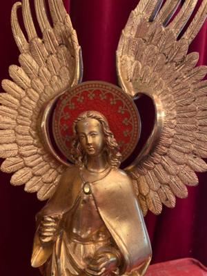 Angels  style Gothic - style en Full Bronze Gilt, Belgium  19 th century