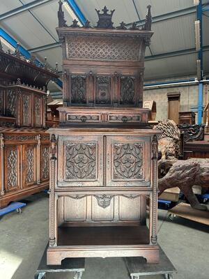 Cabinets style Gothic - Style en Wood, France 19 th century