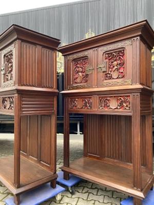 Cabinets style Gothic - Style en Wood, BELGIUM 19 th century