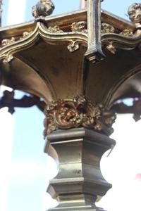 Candle Sticks Measures Without Pin style Gothic - style en Brass / Bronze, France 19th century