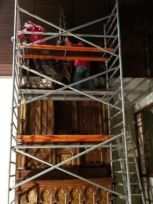 Dismantling Altars 01.2019 Belgium style Gothic - style en Oak wood, Belgium 19th century