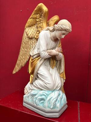 Kneeling Angels style Gothic - Style en Composite Stone, Belgium  19 th century