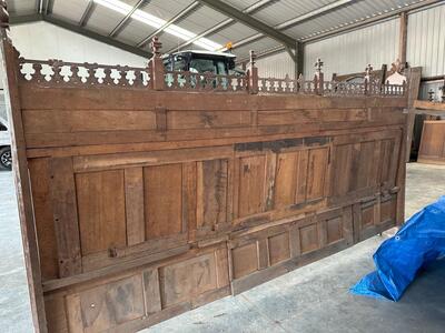 Matching Choir Seats  style Gothic - Style en Oak wood, Belgium  19 th century