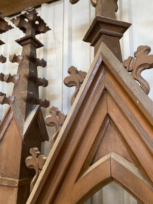 Organ Front Ornaments style Gothic - style en Wood, Beek & Donk Netherlands 19 th century