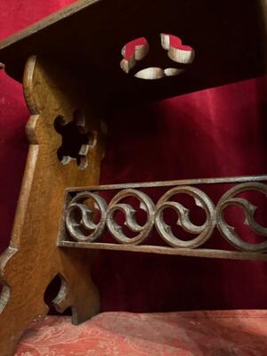 Stools style Gothic - Style en Oak wood, Belgium  19 th century