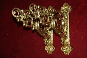 Wall Brackets style Gothic - style en bronze, France 19th century