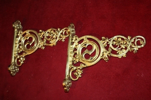 Wall Brackets style Gothic - style en bronze, France 19th century