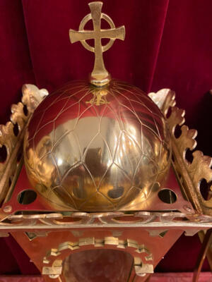 Lanterns en Brass / Bronze / Polished and Varnished / Glass, Belgium  19 th century